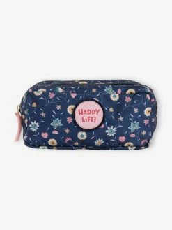 Trousse D'écolière à Fleurs Fille Marine Imprimé Fleurs - Vertbaudet