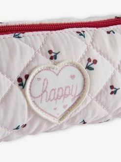 Trousse Matelassée Motifs Cerises Fille Rose Imprimé - Vertbaudet -cyrillus boutique trousse matelassee motifs cerises fille 2